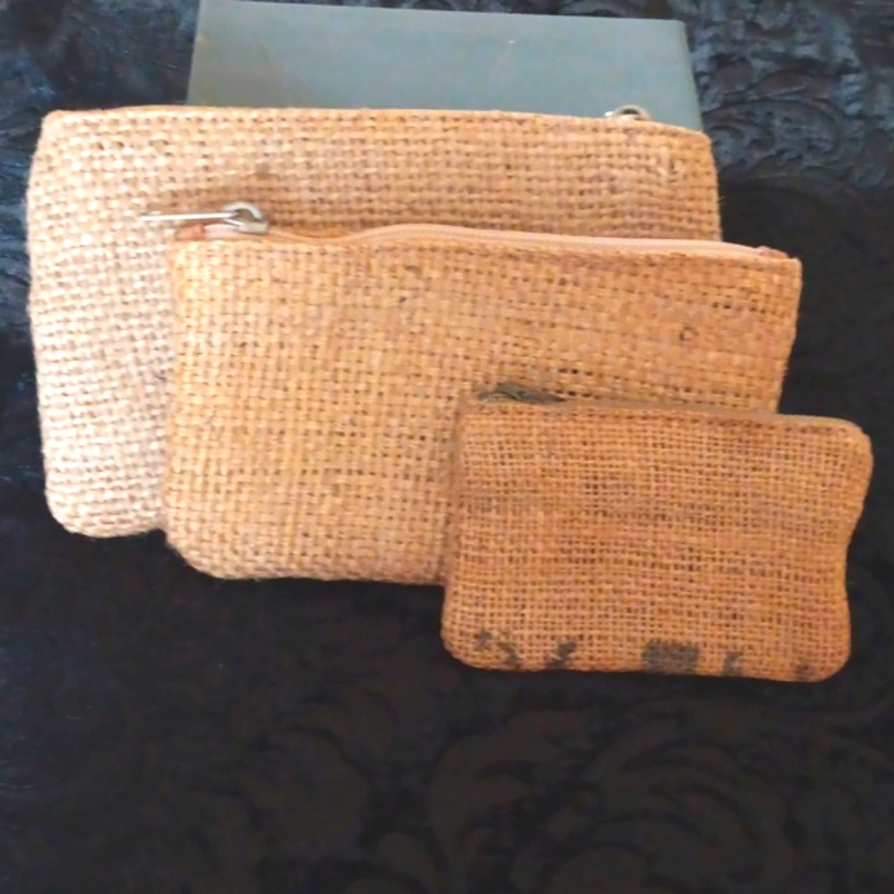 🏕3 Artisan Indonesian Handcrafted Woven Cases Of Natural Fibers.